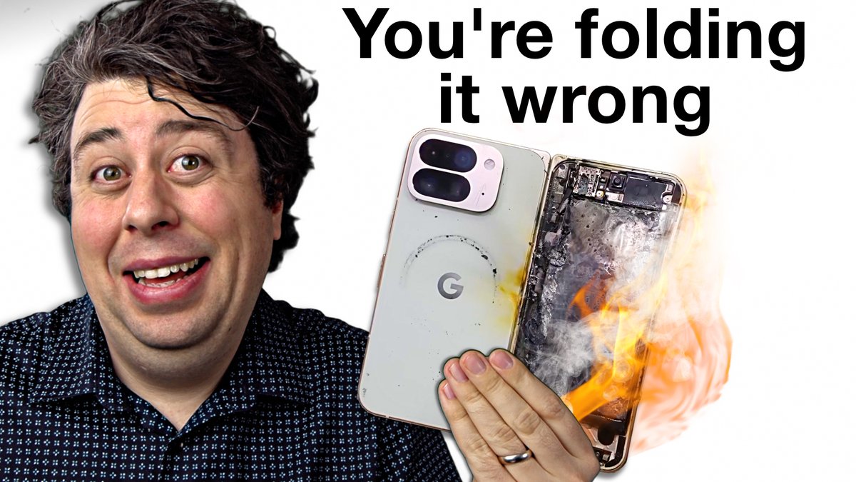 Google Reacts to Pixel Fold Exploding youtu.be/Pet1sjRlHmU