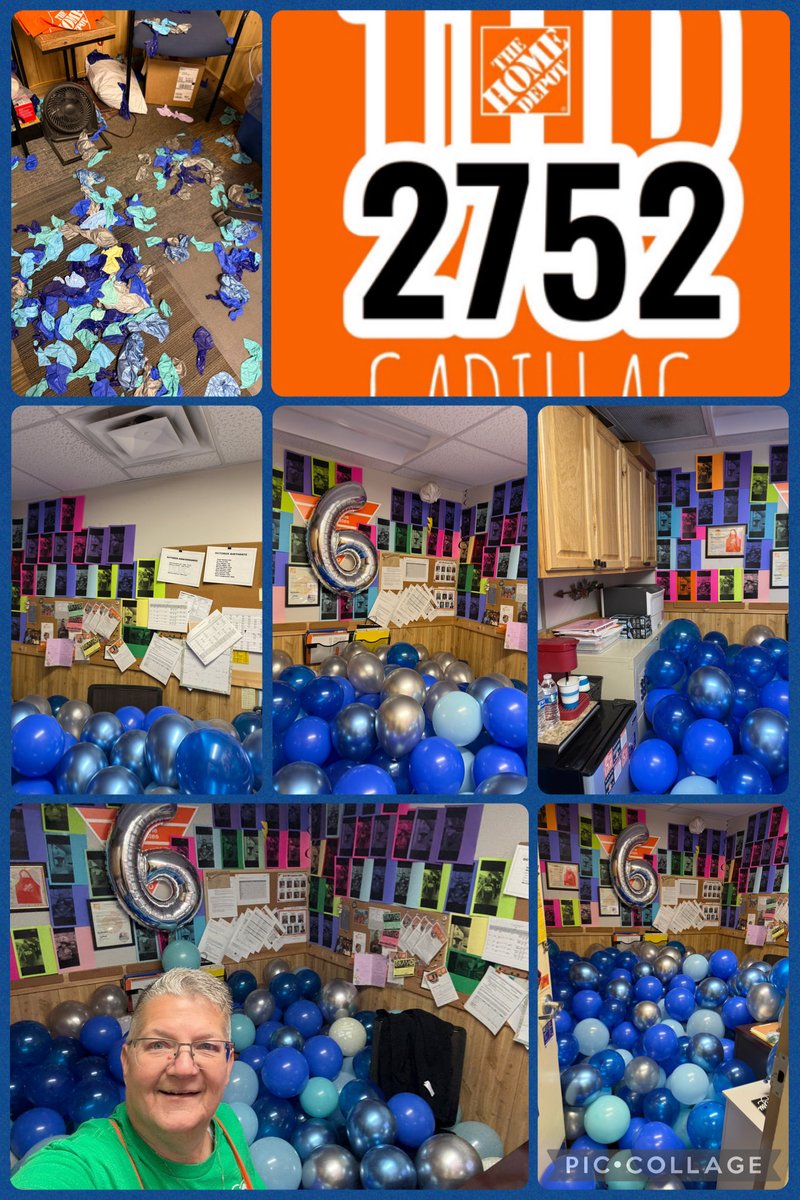 Then the Fun Committee went all out in decorating our ASDS Barbs office for her 60th Birthday, hip high with balloons and tons of pictures of her in the wall. Happy 60th Birthday Barb! #cadillac2752 #ourASDSiscoolerthanyours #happy60thbirthday #balloonseverywhere