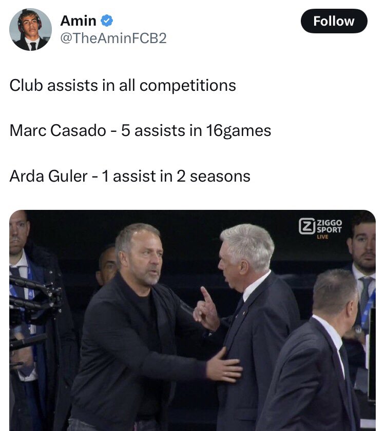 This is what they were doing when the stats favored them 👇🏾. 

But now that Guler’s stats are way better than both Casado and Pedri combined, they're telling us not to compare with stats because they don't play in the same position and that Pedri is a defender 😂🤡