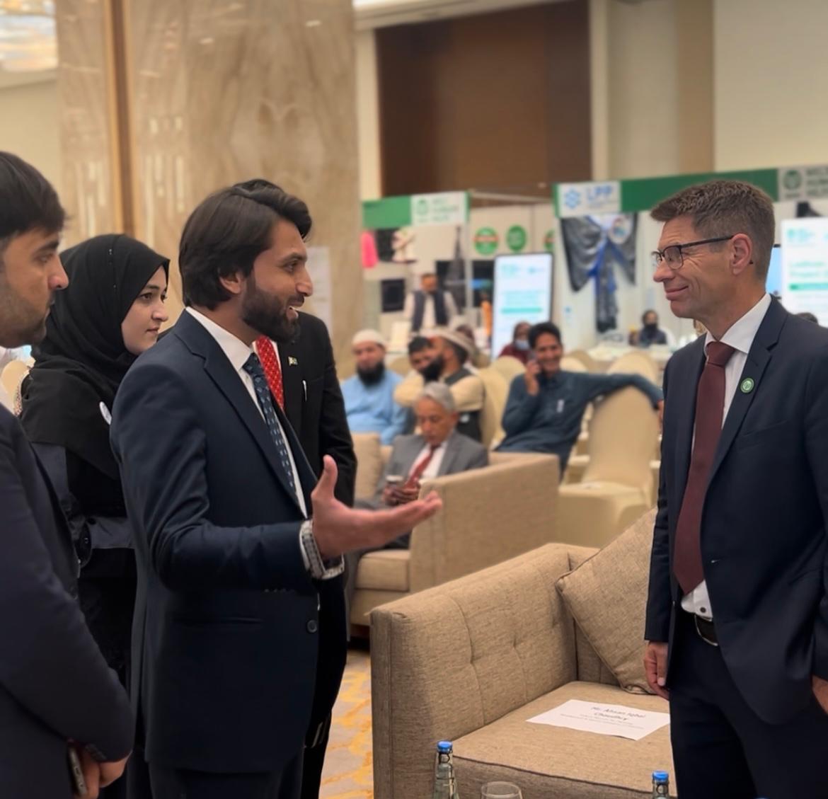 NYCCC_PK's tweet photo. Today in Islamabad, an event was held to celebrate the remarkable two-decade journey of @Welthungerhilfe  (WHH) Pakistan. The gathering was graced by the German Ambassador to Pakistan, H.E. Ina Lepel @GermanyinPAK  ; Mr. @MathiasMogge , Secretary General and Chief Executive Officer of WHH; Mr. @Momalindi , President of UN Agencies; country directors of @OCHAPakistan  Carlos GEHA and other international INGOs across Pakistan; along with ministers, dignitaries, and key stakeholders.

It was a matter of great honor for the Native Youth Club for Climate Change (NYCCC) to participate in this prestigious event by hosting a stall and presenting our Annual NYCCC Report. We were privileged to receive appreciation from the UN President, country directors, and esteemed guests who visited our stall and commended NYCCC’s efforts and impact.

We extend our heartfelt congratulations to WHH on completing an incredible journey of 20 years in Pakistan. This milestone reflects WHH’s unwavering commitment to humanitarian service, resilience building, and sustainable development. We look forward to continued collaboration for a greener and more sustainable future.

NYCCC Incredible team: M Umair MufakirMomal Nawab Sumbal Rafique Sadaf Shoukat Muhammad Darwish khan