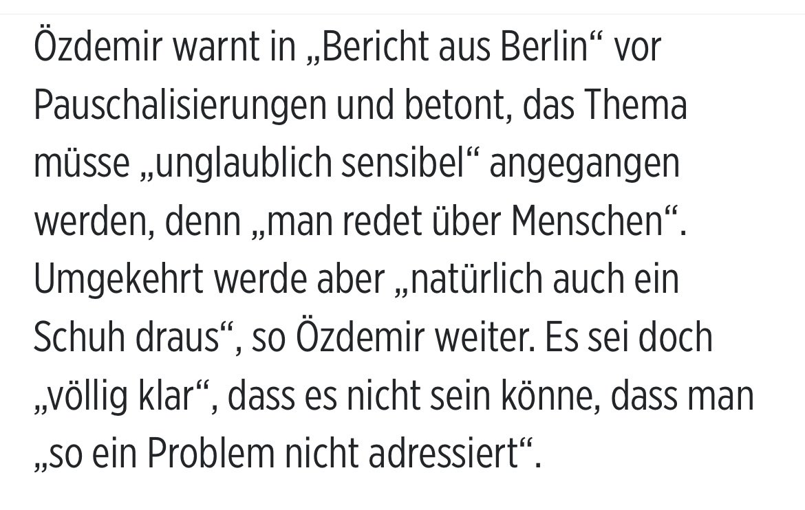 Merz‘ Äußerung in der Pauschalität war unglücklich, weil sie Interpretationsspielraum lässt. Dennoch ist relativ klar, welches Problem er damit ansprechen wollte. In ihm jetzt einen Rassisten zu erkennen, spielt nur echten Rassisten in die Hände. Erfrischend unaufgeregt ist die