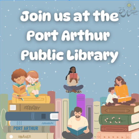 PortArthur_TX's tweet photo. October Activities at the Port Arthur Public Library 

Our site has a new Newsflash. Please click on the link below. 
Description: Come out this month and enjoy Storytime, hangouts, music, and more!

https://t.co/fAs1WZNRAH https://t.co/TYhfC7guNU