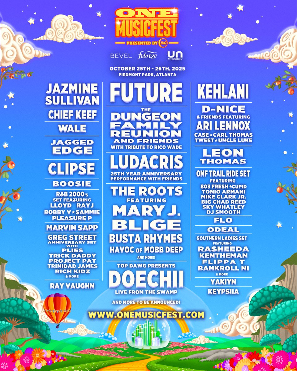 onemusicfest's tweet image. In just 5 DAYS, #OMF2025 is bringing you legendary sets from the @theroots, @BustaRhymes, @maryjblige, &amp;amp; @mobbdeephavoc! 🙌🏽