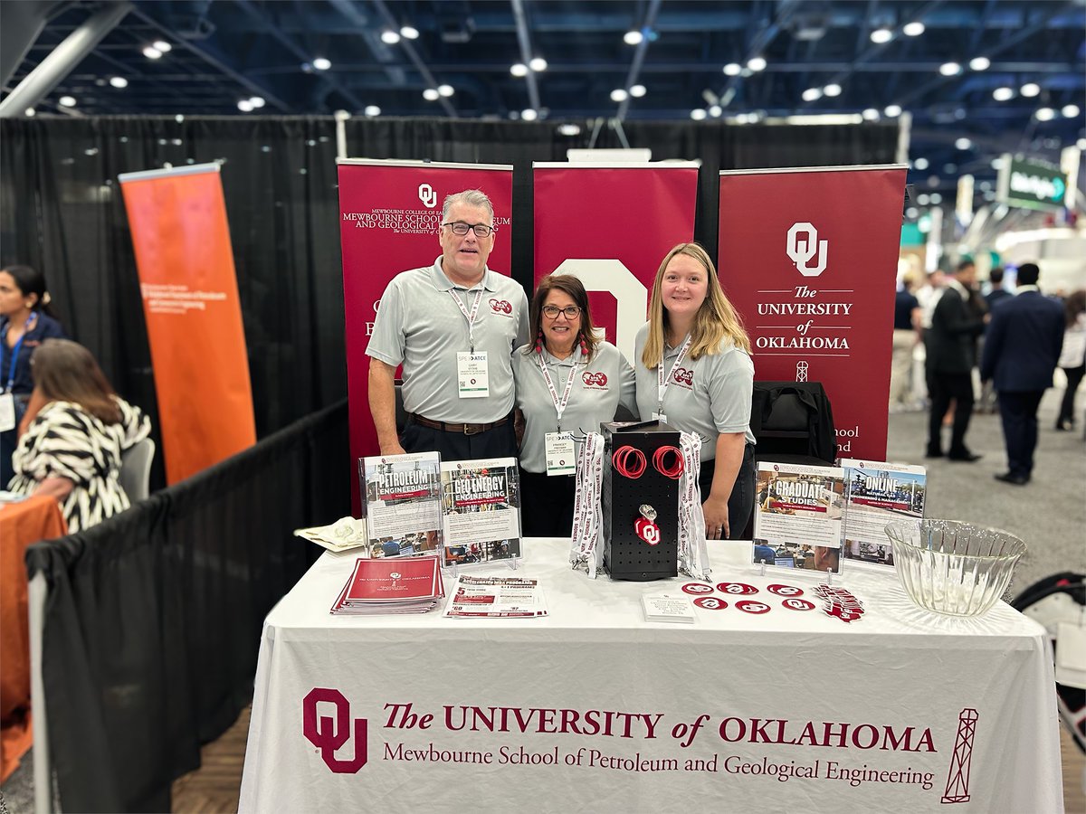 OU_MPGE's tweet image. We can&apos;t wait to see everyone here at #ATCE in Houston. come find us at booth No. 333.

#petroleumengineering #highereducation #events #student #alumni