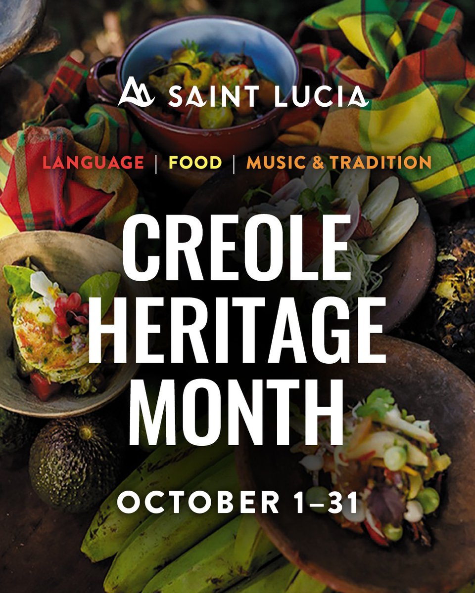 Happy Creole Heritage Month! Celebrating the vibrant culture, rich traditions, flavorful cuisine, and infectious rhythms that define our Creole identity. This October, we honor the legacy that shapes us, proud, resilient, and uniquely Saint Lucian.
#TravelSaintLucia