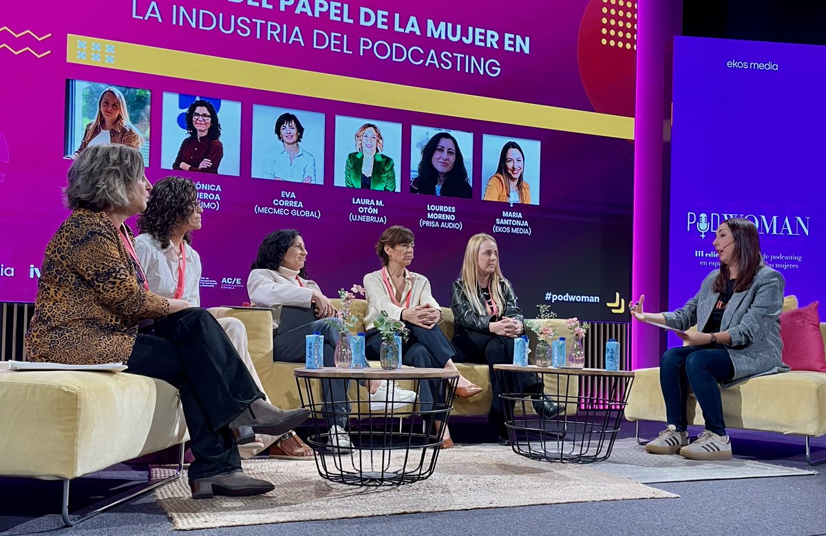 ✔️Podwoman: El algoritmo es masculino...

👉<a href="/lauramoton/">Laura Mtnez. Otón</a>: "Lo que ha quedado patente es que en el #podcasting se reproducen los mismos escenarios de desigualdad que en otras industrias culturales. Es importante crear comunidad y apoyarse entre todas"

🔴gorkazumeta.com/2025/10/podwom…