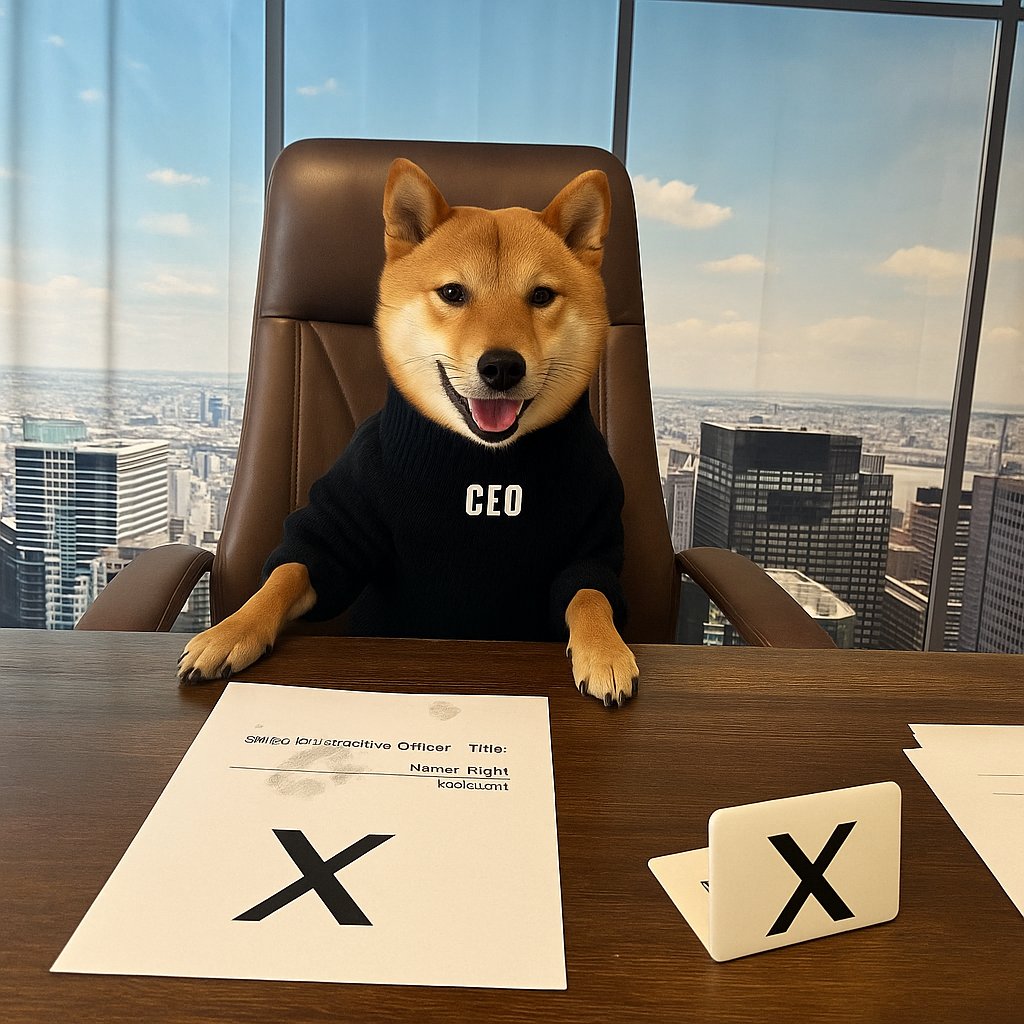 Flōki, Elon Musk's dog is the new 𝕏 CEO 😂