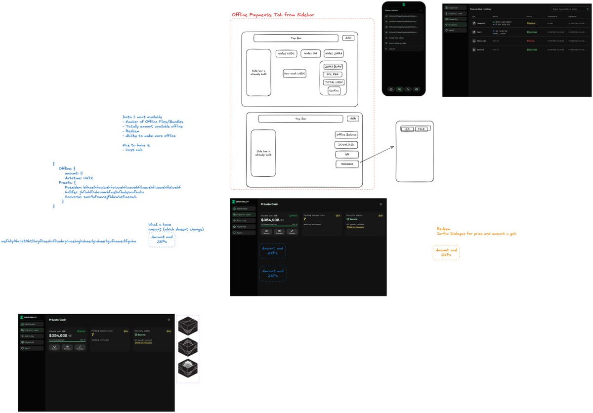 dev_skill_issue's tweet image. Designers designing, I love the way UX people think. I want the offline cash to feel like an actual object ur moving on and offline. @ZeraLabs