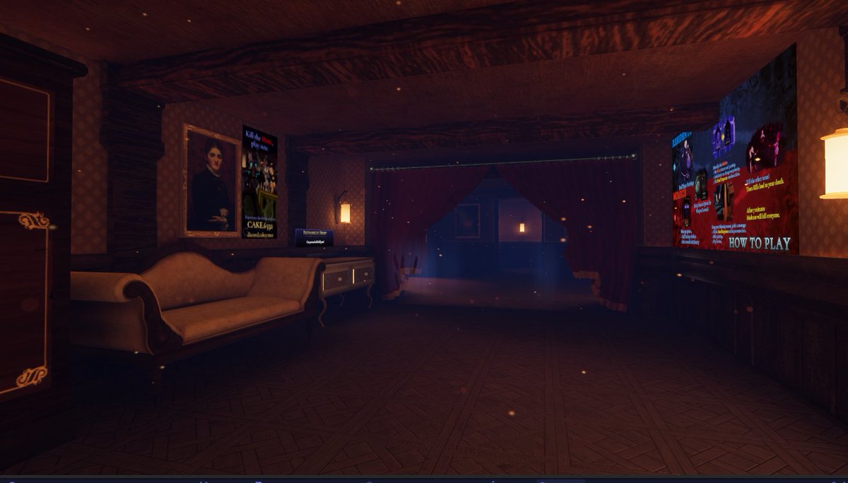 4 years ago today, I hit upload for the very first time of my upcoming #VRChat game, Mimic.

Inspired by Werewolf and Shadows House, it's a thrilling social-deduction game.

Thank you so much to everyone who helped me.

The images show old the old map and the current lobby.