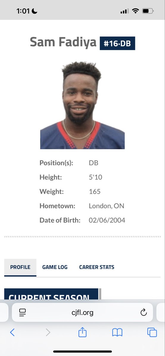 SamFadiya's tweet photo. 2025 CJFL STATS 
I also attached my highlight tape below:
https://t.co/dTxrFveflc https://t.co/gOLYVJ4lEl