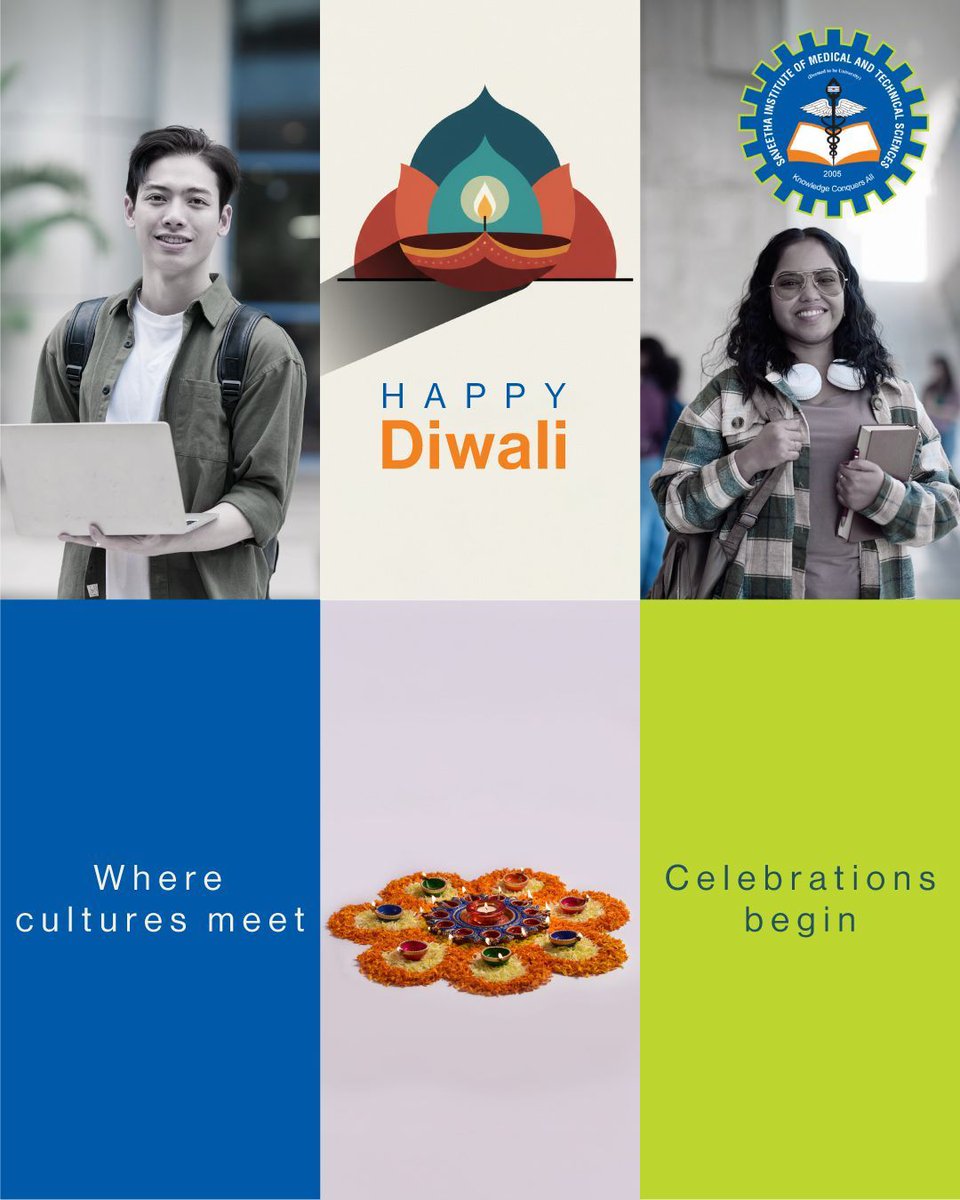 PhdSaveetha's tweet image. Happy Diwali to everyone from Saveetha family 🎉