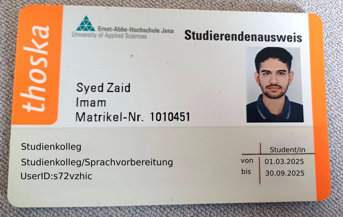 Saifullah (@ssaifullaht) on Twitter photo My cousin Zaid Imam in Germany is out of contact for nearly a week. His parents are quite worried. He was living in Jena but his roommates informed that he has moved to Leipzig. More detail in the comments.
<a href="/eoiberlin/">India in Germany</a> <a href="/StadtLeipzig/">Stadt Leipzig</a> <a href="/EAHJena/">Ernst-Abbe-Hochschule Jena</a> <a href="/DrSJaishankar/">Dr. S. Jaishankar</a> <a href="/PMOIndia/">PMO India</a> <a href="/AjitVGupte/">Ajit Gupte</a> My cousin Zaid Imam in Germany is out of contact for nearly a week. His parents are quite worried. He was living in Jena but his roommates informed that he has moved to Leipzig. More detail in the comments.
<a href="/eoiberlin/">India in Germany</a> <a href="/StadtLeipzig/">Stadt Leipzig</a> <a href="/EAHJena/">Ernst-Abbe-Hochschule Jena</a> <a href="/DrSJaishankar/">Dr. S. Jaishankar</a> <a href="/PMOIndia/">PMO India</a> <a href="/AjitVGupte/">Ajit Gupte</a>