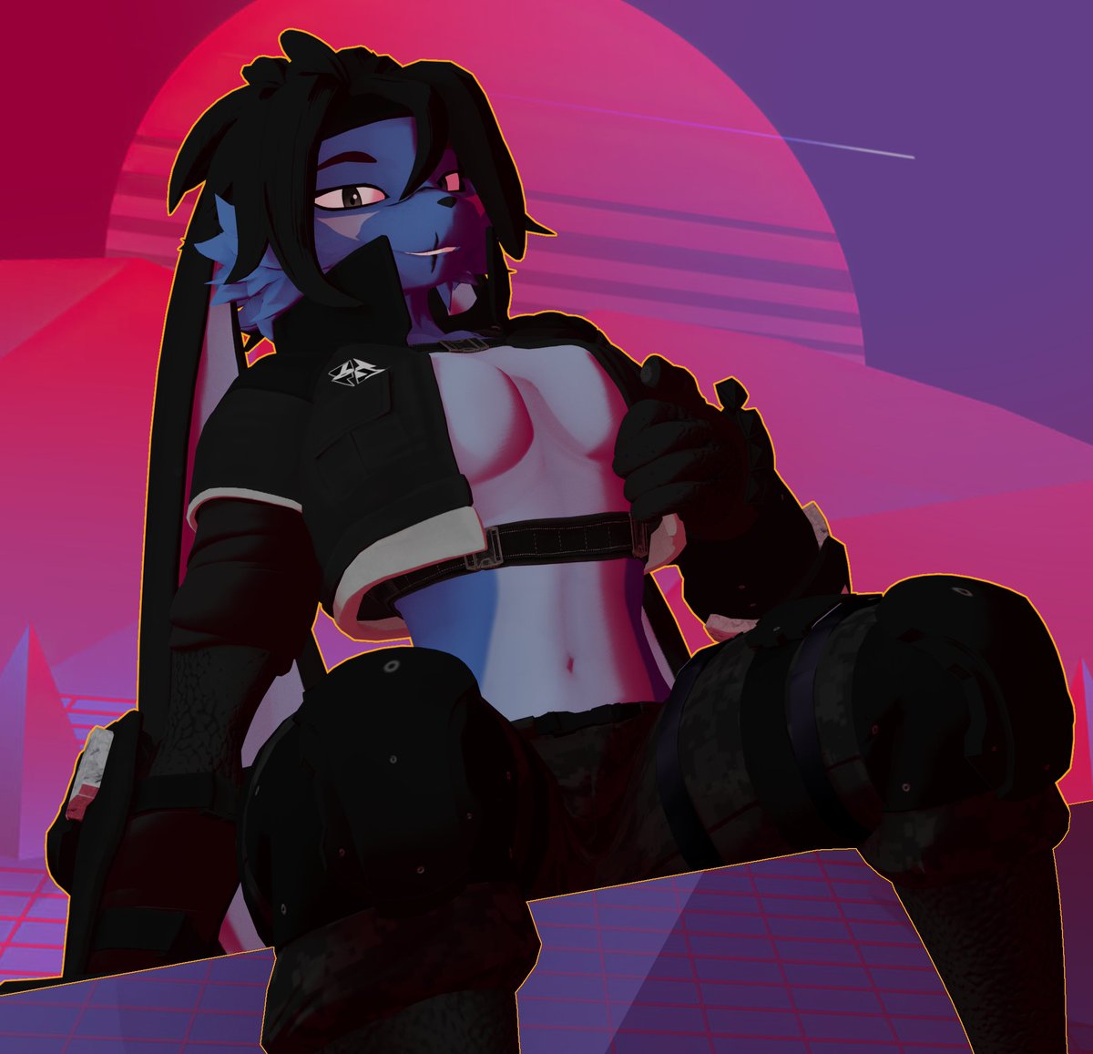 tabbysabby3d's tweet photo. smexy vaporwave bun🐰

Character created by Domi: @Domi_3D https://t.co/v0aY2Ob6uv