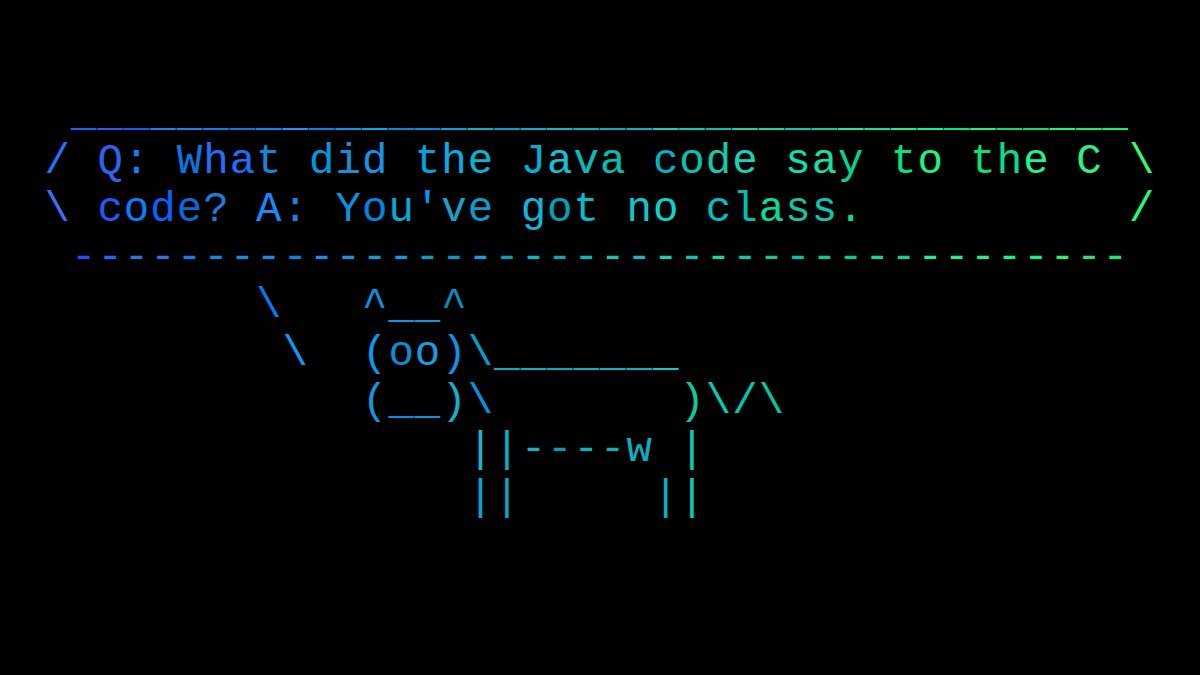 cowsayco's tweet image. #tech #dev #coding #devmemes #developers #devjokes #codinglife