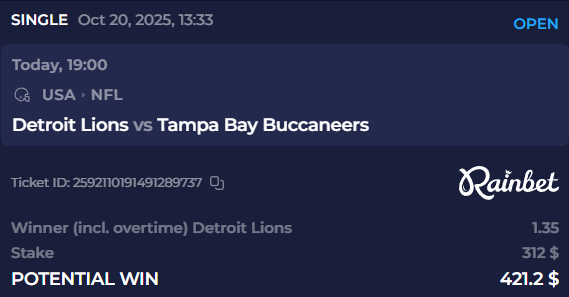 AggregateSports's tweet image. Riding with the Lions today… but my heart’s still with the Bucs🔥
Both teams are limping in, but I’m betting Detroit grinds out a close one.
Just hoping my Bucs prove me wrong 👀🏴‍☠️
#Lions #Bucs #NFL #SportsBetting