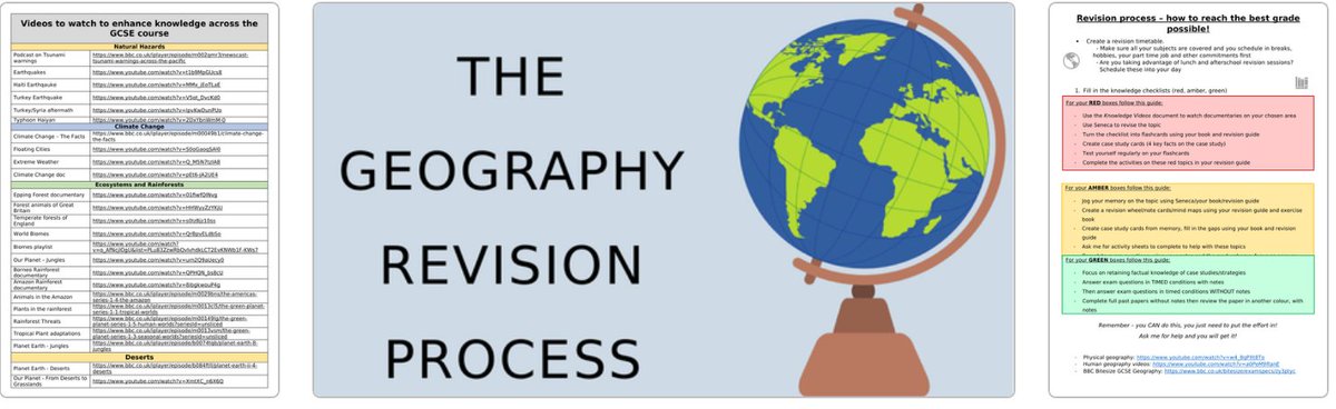 GeeTheExplorer's tweet image. Geography revision process for year 11 - worked a treat with mine last year so sharing for FREE. tes.com/teaching-resou…