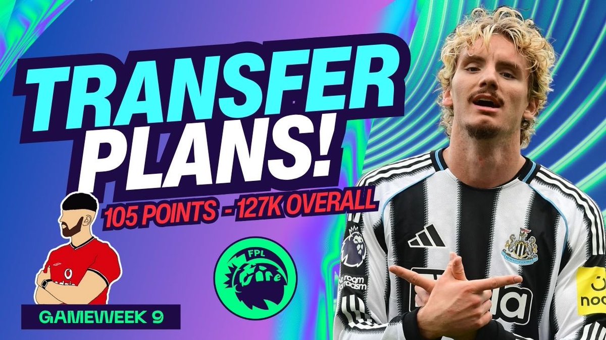 FPL Γire βοΈ (@fpl_eire) on Twitter photo NEW VIDEOπ¨ #FPL
Overall Rank: 127k π 
105pts in GW8! π₯ 
35pts from my Bench Boost! π
Watch the full video here β‘οΈ m.youtube.com/watch?v=PR8Ytwβ¦ NEW VIDEOπ¨ #FPL
Overall Rank: 127k π 
105pts in GW8! π₯ 
35pts from my Bench Boost! π
Watch the full video here β‘οΈ m.youtube.com/watch?v=PR8Ytwβ¦