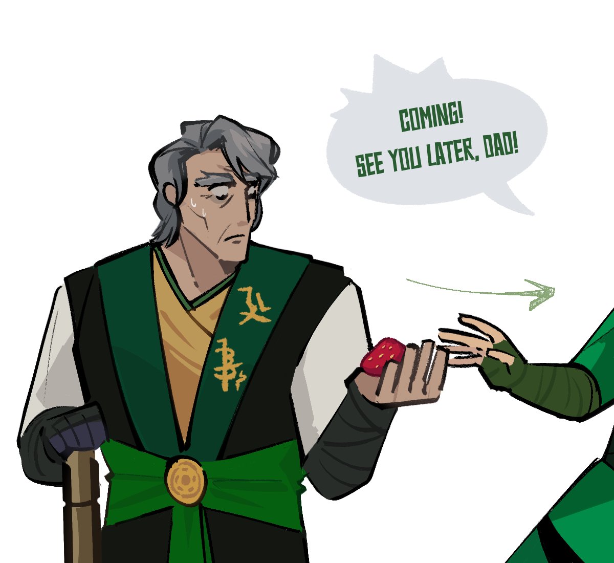 shhhlagbaum's tweet image. 🍓💚 (it was funnier in my head LMAO)

#ninjago #ninjagoAU #ninjago_survived_AU #garmadon #lloydgarmadon