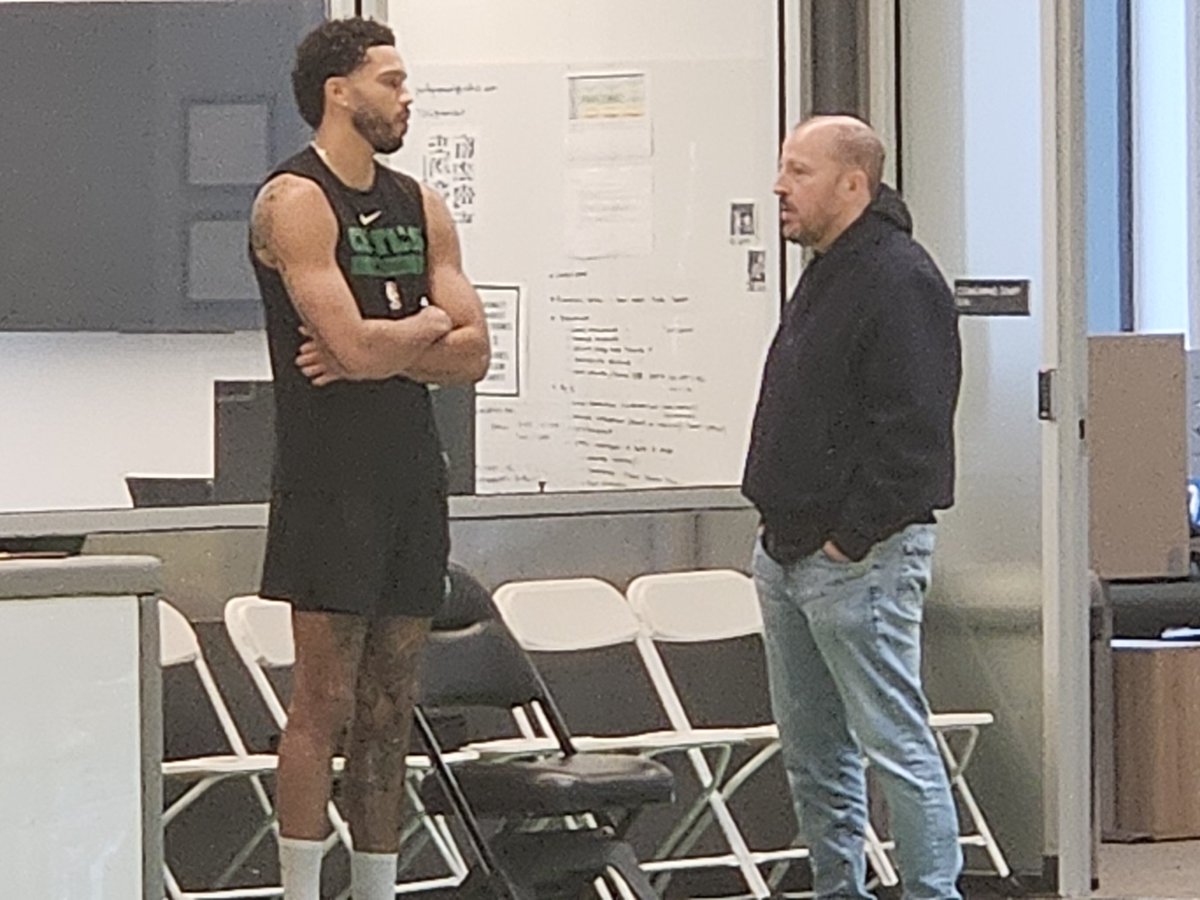 Thibs and Tatum. #Celtics #Knicks 