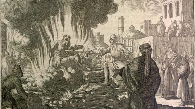 Roman Catholic fear based gospel:

"The fire of their savage torturers was cool to them; for they kept before their eyes the escape from eternal and unquenchable fire." -Martyrdom of St. Polycarp