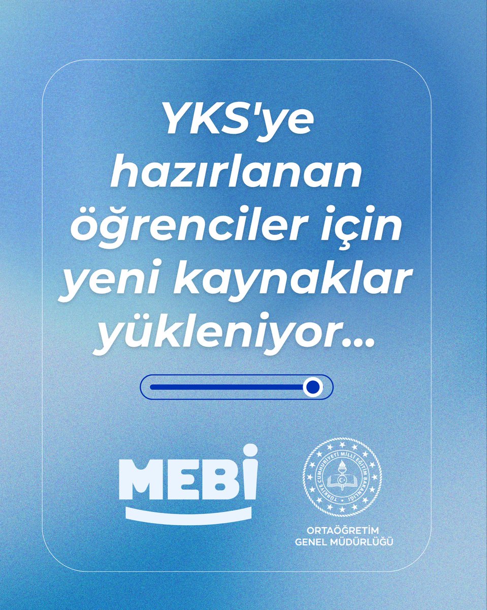 ⏳ YKS'ye hazırlanan öğrenciler için yeni kaynaklar yükleniyor...
😉
#MEBİ #YKS2026 #TYT #AYT #YDT