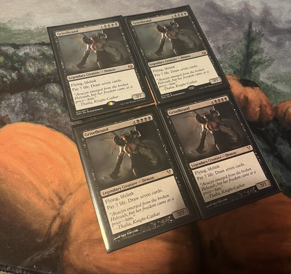 crawfishcigs's tweet image. Making up some quick Demon decks in Modern.