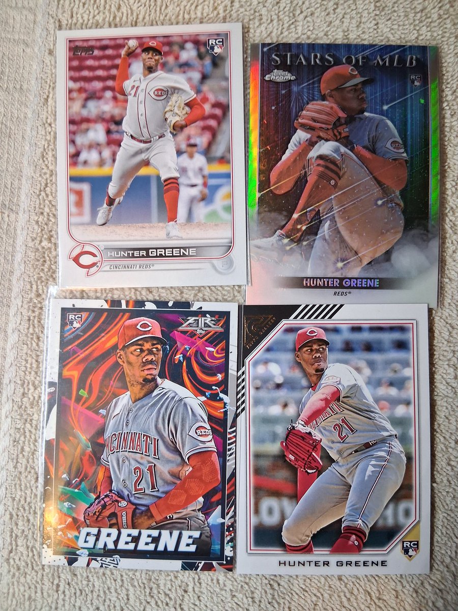 Hunter Greene lot $1 #tonyssales #TBBCrew #TBBReposts #thehobby