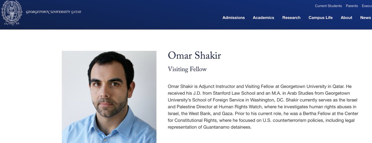DanielleHaas01's tweet image. Nothing says human rights “impartiality" like a former BDS activist overseeing @HRW’s Israel work with a visiting fellowship at a Qatari campus. The activism– NGO–academia loop personified.