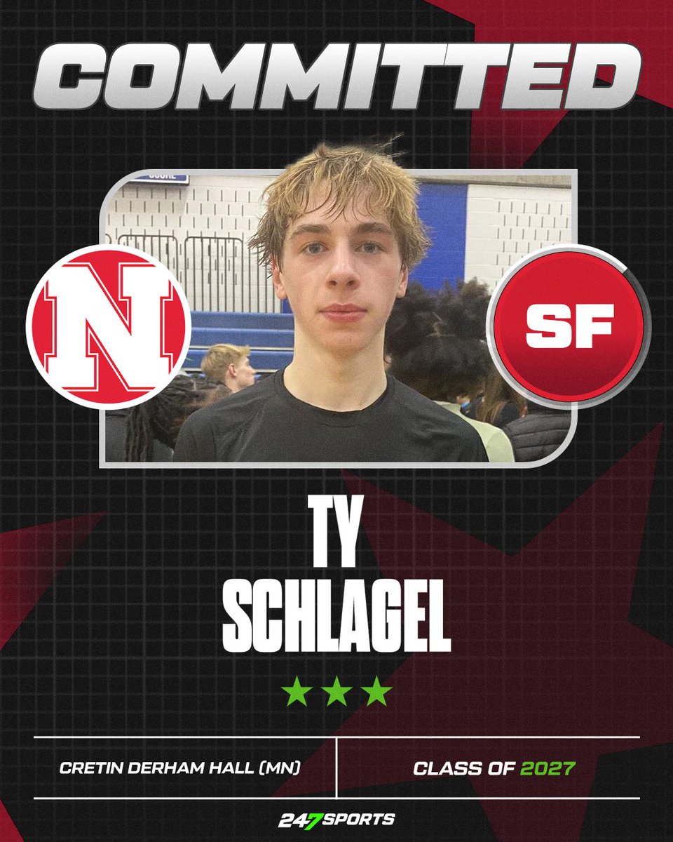 Travis Branham (@travisbranham_) on Twitter photo NEWS: Ty Schlagel, the No. 117 overall recruit in the 2027 class, has committed to Nebraska, he tells <a href="/247Sports/">247Sports</a>. 
247sports.com/player/ty-schl… NEWS: Ty Schlagel, the No. 117 overall recruit in the 2027 class, has committed to Nebraska, he tells <a href="/247Sports/">247Sports</a>. 
247sports.com/player/ty-schl…