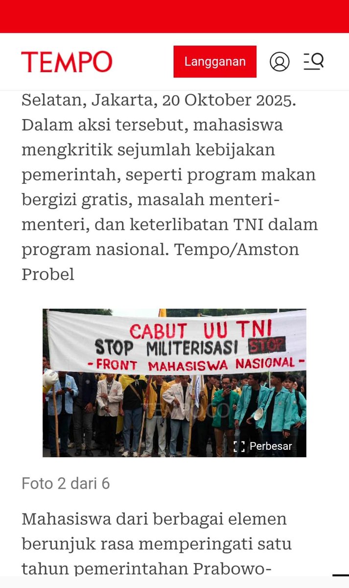 olaribabel15632's tweet photo. Mahasiswa kembali turun ke jalan, membawa suara yang tak bisa dibungkam. Isu ini bukan soal kecil kami menolak militerisasi ruang sipil dan menuntut pencabutan UU TNI. Demokrasi tidak boleh dijaga dengan bayang seragam. #StopMiliterisasi #CabutUUTNI #SuaraMahasiswa #AksiDamai https://t.co/3MXZqSLuyT