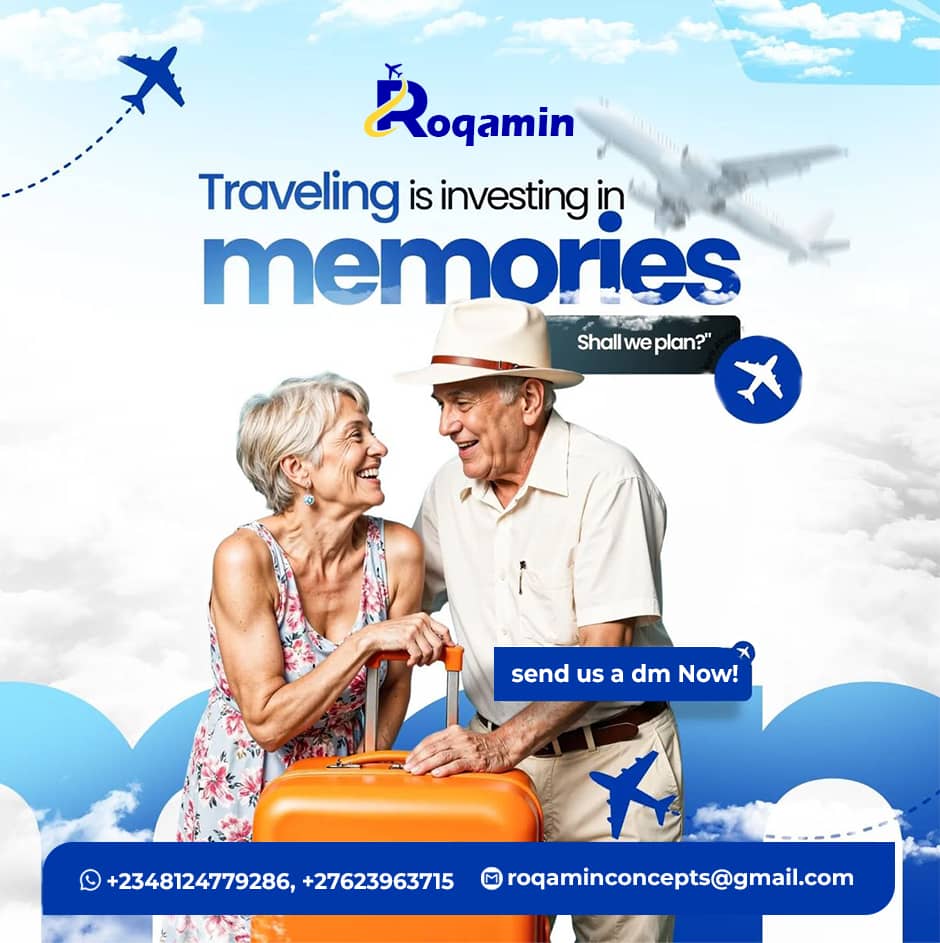 geekdezign's tweet image. Logo and Visual design for ROQAMIN, a travel agency company based in south africa #travelagent  #travelagency #graphicdesign  #flyerdesign