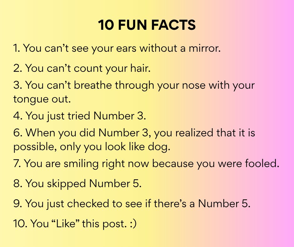 signupdotcom's tweet image. #funfacts #MadeYouSmile 🙂