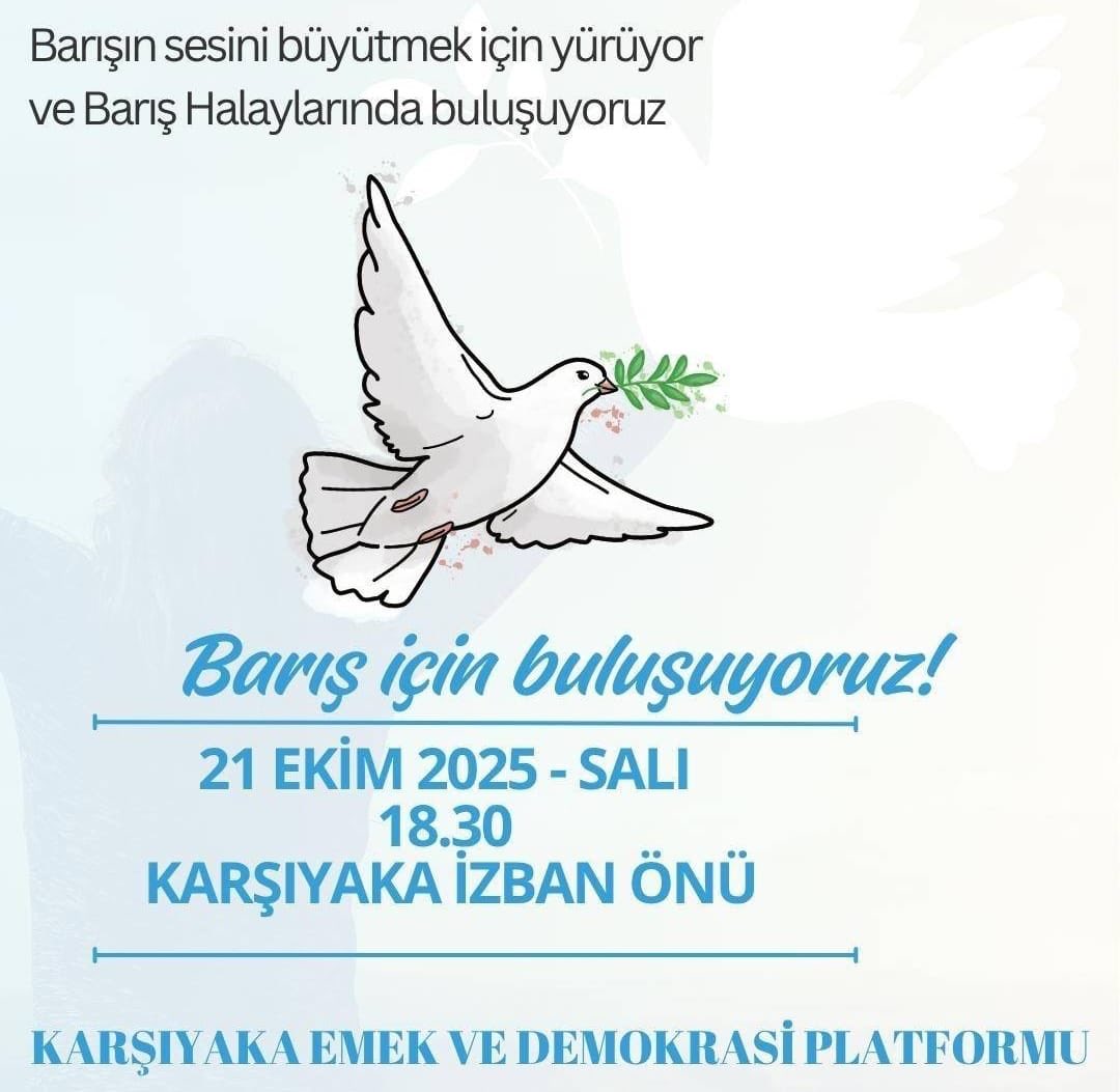 İyi Parti, Anahtar Parti, Büyük Birlik Partisi ve Zafer Partisi'nin İzmir teşkilatlarını yarın tarihi bir sorumluluk beklemektedir. Terör sevici gruplar bebek katili için 21 Ekim Salı, saat 18.30'da Karşıyaka izban önünde toplanıp yürüyeceklermiş. Her istediklerini