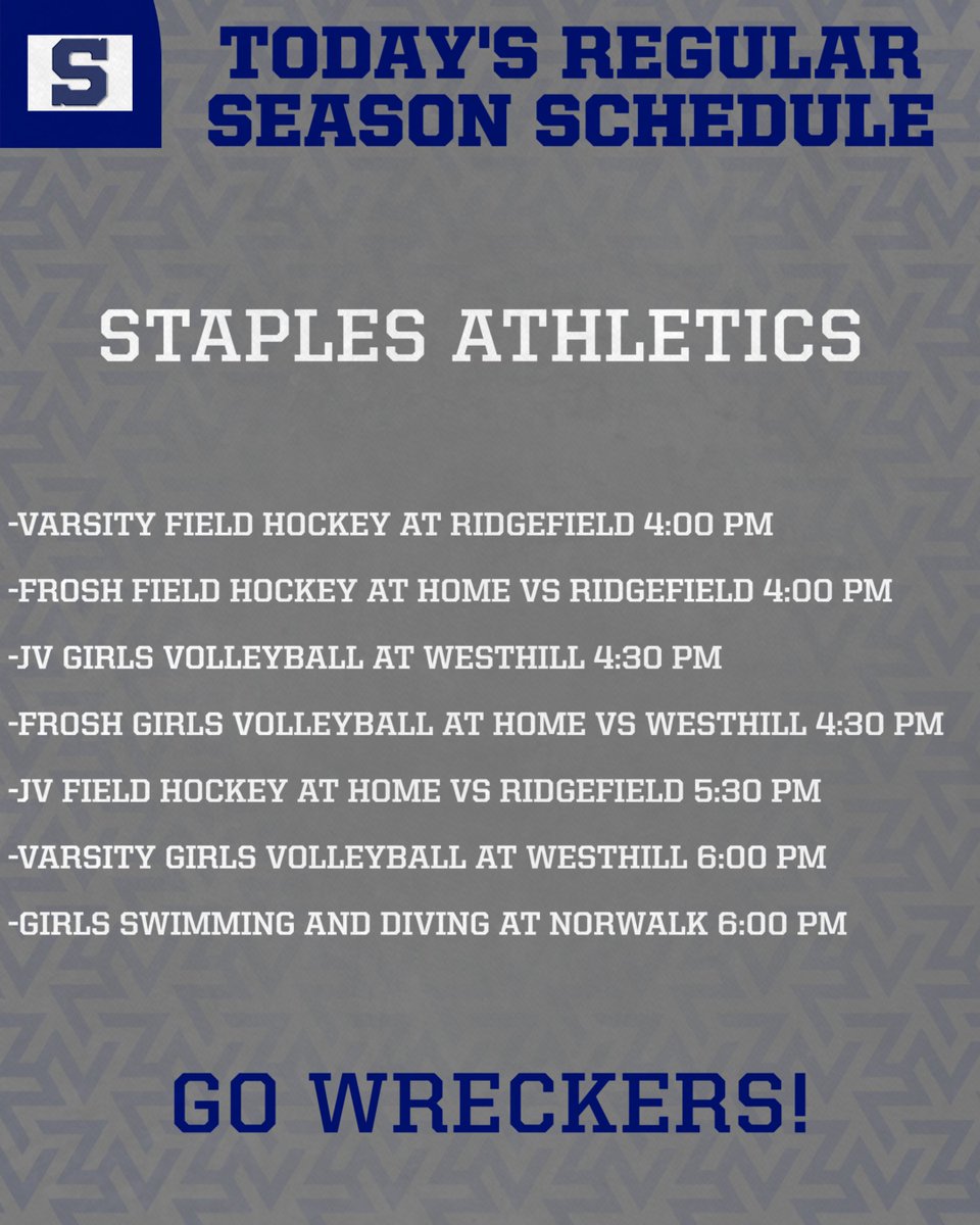 Staples Wreckers Athletics (@staplesad) on Twitter photo 