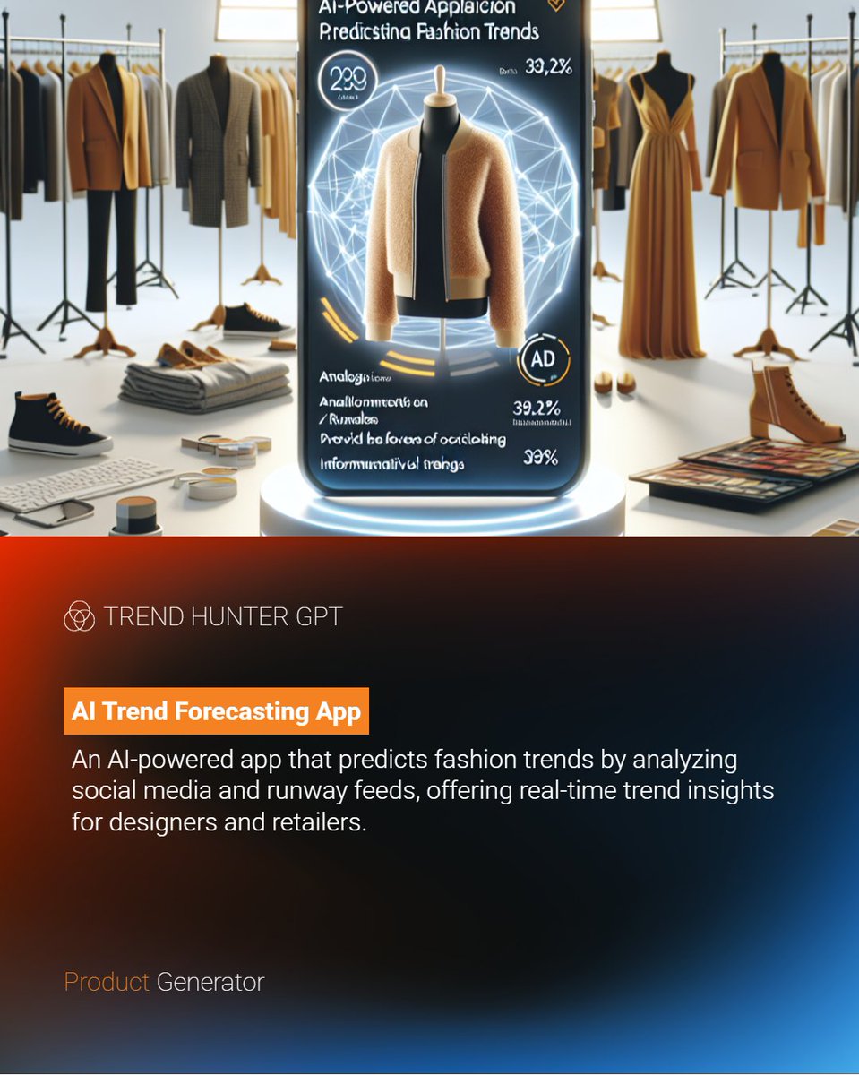 THGPT's tweet photo. What’s next in social commerce?

Trend Hunter GPT generates AI-powered tools like influencer match engines, content repurposing hubs, and live shopping innovations.

Start your FREE 30-day trial today: https://t.co/CZ24nQ5M5P
#TrendHunterGPT #AItools #SocialCommerce https://t.co/Wunx7hXFmx