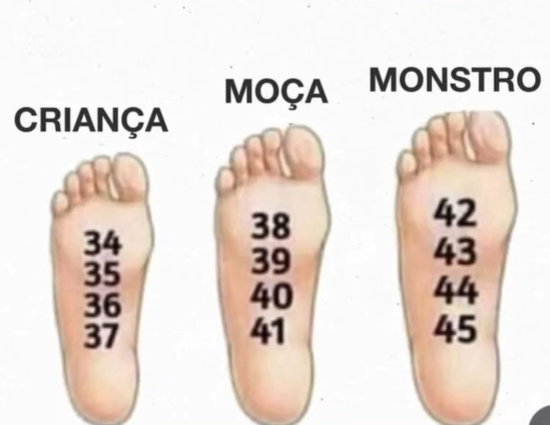 lscec22's tweet image. de acordo com sua numeração, qual deles é seu pé? 😂