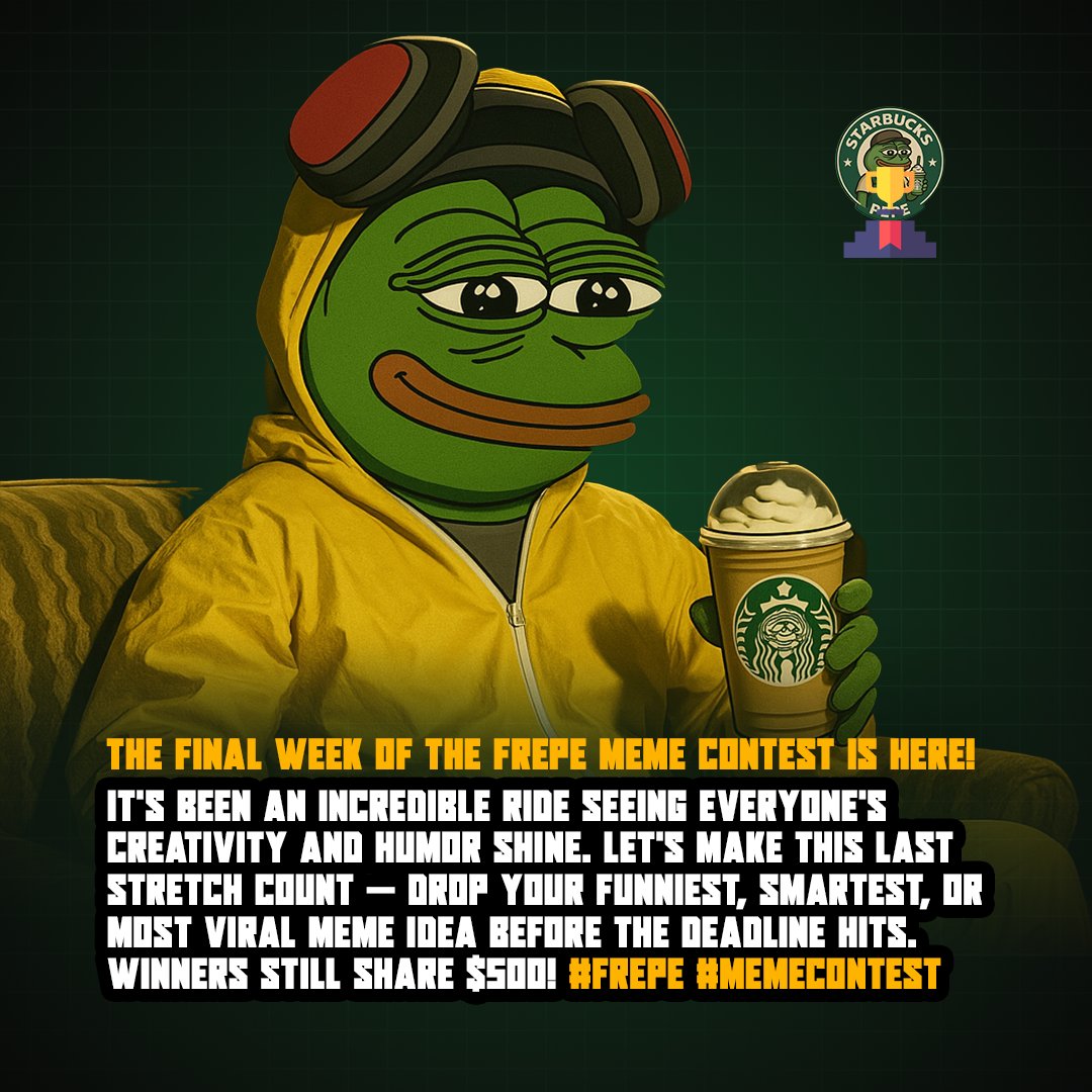 The final week of the FREPE Meme Contest is here! It’s been an incredible ride seeing everyone’s creativity and humor shine. Let’s make this last stretch count — drop your funniest, smartest, or most viral meme idea before the deadline hits. Winners still share $500! #FREPE