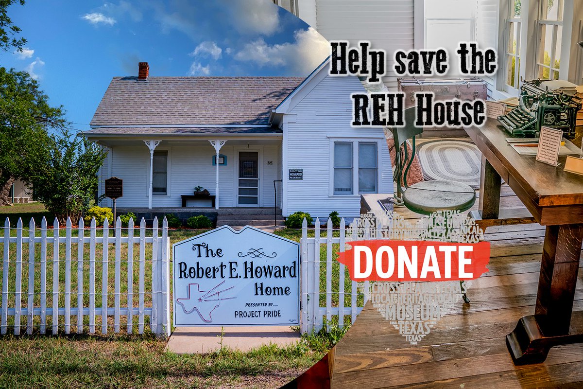 Robert E Howard is a quintessential American author as much as Twain. The father of Sword &amp; Sorcery

Right now the REH house/museum is in danger of collapse and in need of repairs

I doubt the NPS will fund it but I ask <a href="/elonmusk/">Elon Musk</a> to kindly retweet and shine a light on this
🔗⬇️
