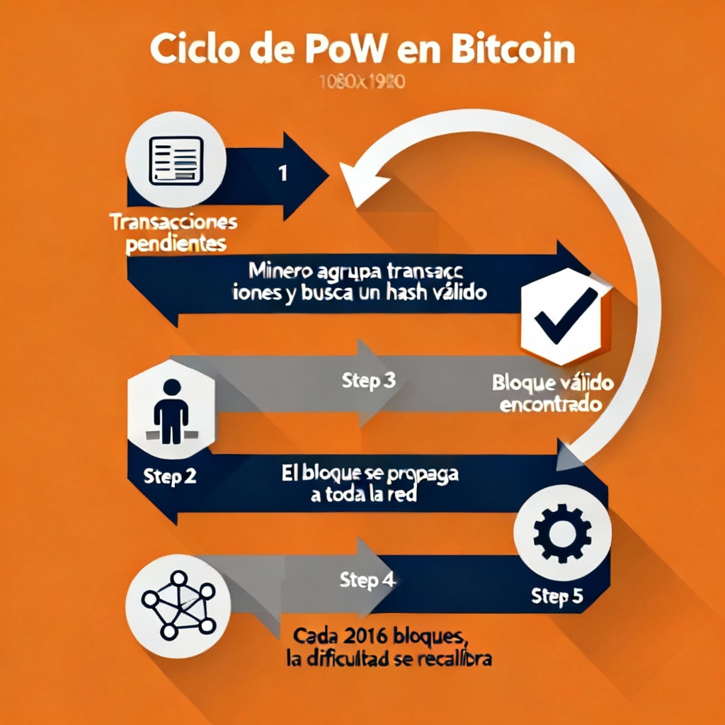 CardanianTech's tweet image. La seguridad de #Bitcoin se basa en la Prueba de Trabajo (#PoW): para añadir un bloque, los mineros deben resolver un reto computacional costoso. La dificultad se ajusta cada 2016 bloques para mantener el ritmo estable.

Esto crea un sistema donde atacar la red (el famoso “51%”)…