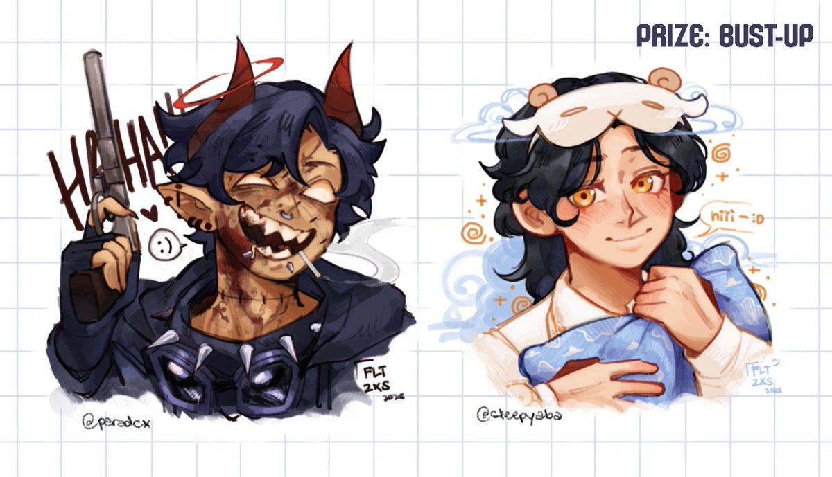 Hosting an art raffle for Tokki's upcoming debut!

Rules:
🎏 Like and RT the post below (<a href="/Tokkimisu/">Tomi</a>)
🎏 Reply with your ref here!
🎏 2 winners will receive a bust up art from me in collaboration with <a href="/sakasukiyaki/">saka | COMMS OPENN</a> !

• Ends on October 25, goodluck everyone!