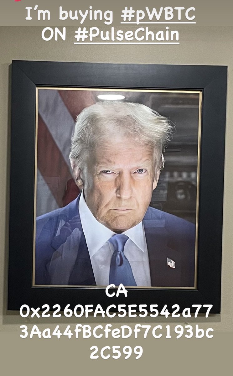 #WBTC #PulseChain 

0x2260FAC5E5542a773Aa44fBCfeDf7C193bc2C599