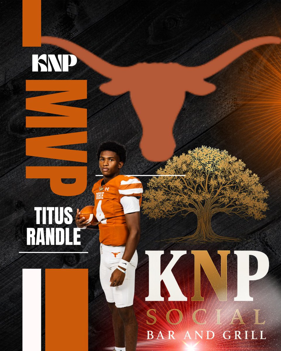 Titus Randle is this week's KNP MVP for his performance vs. SOHO. <a href="/Titusrandle4/">Titus Randle</a> has earned a special treat his next visit at KNP Social. Go Longhorns!