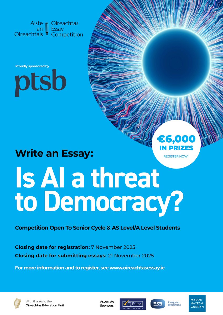 Oireachtas Essay Competition/Aiste an Oireachtais tweet media