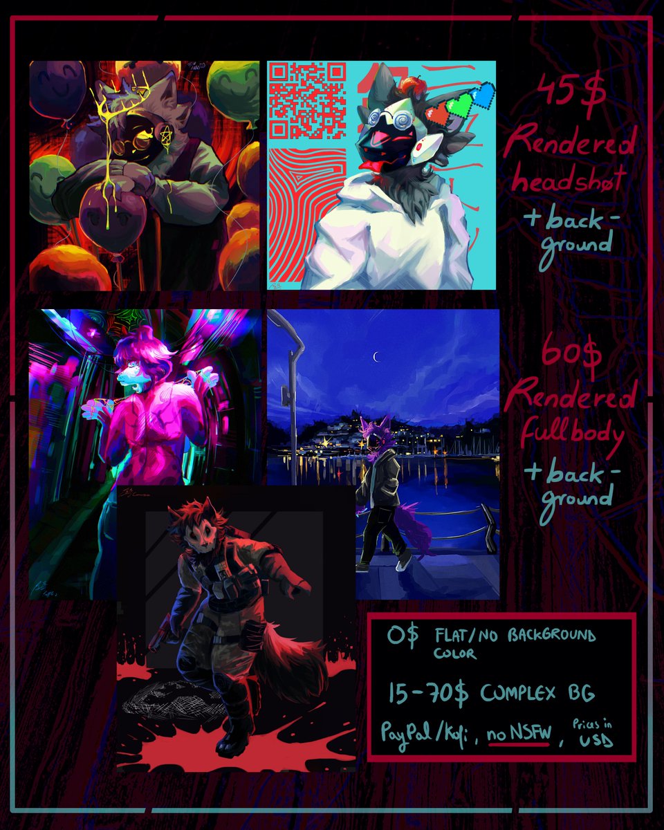 c0mms are open again!! unlimited slots like last time, come get ur fill👀 and help me get my fill too im starving
