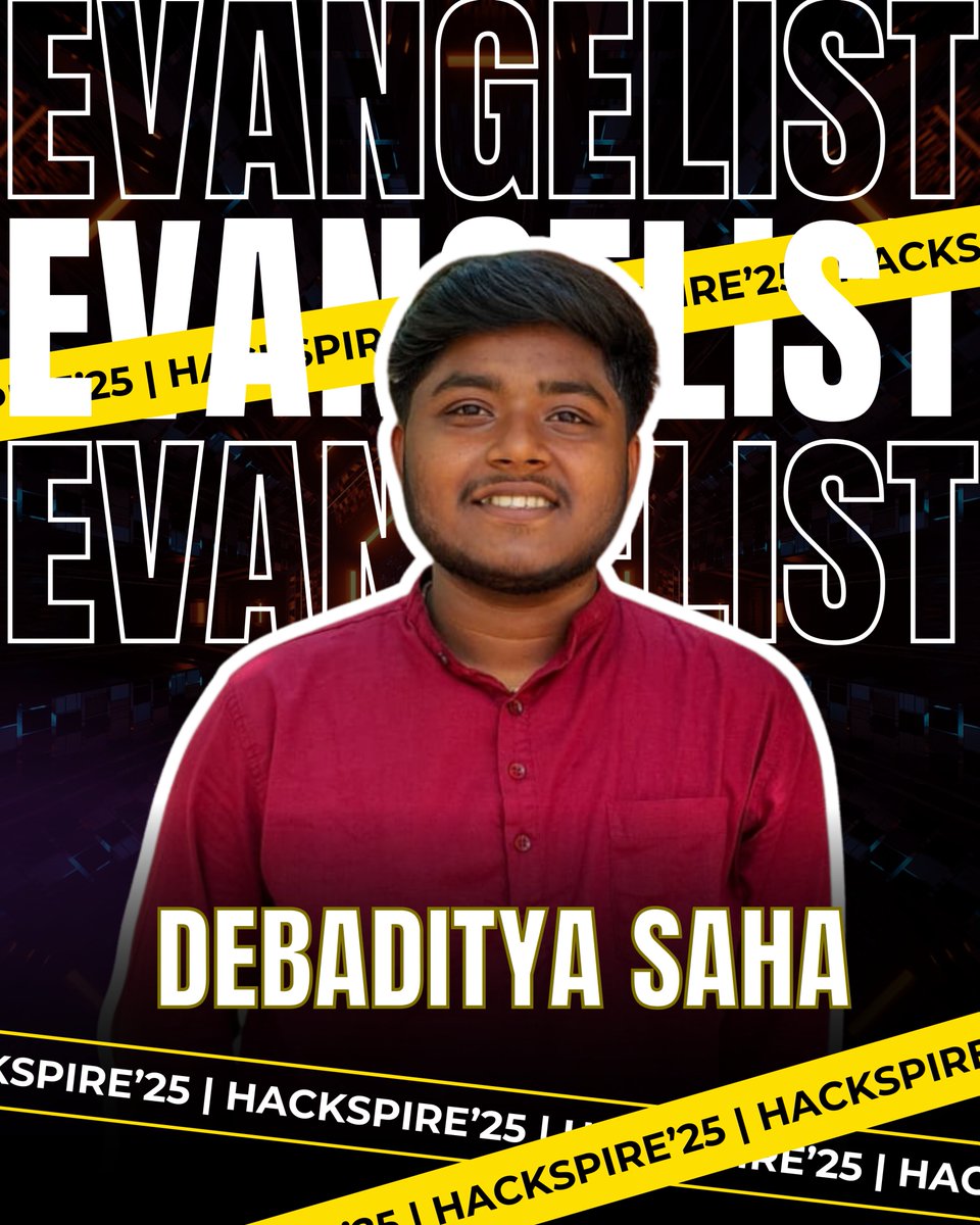 DebadityaSaha5's tweet image. Excited to officially join HackSpire’25 🚀 as an Evangelist with ACM FIEM!
Thrilled to be part of this amazing journey filled with innovation, collaboration, and limitless opportunities. 💡

#HackSpire25 #ACMFIEM #Hackathon #Innovation #TechCommunity