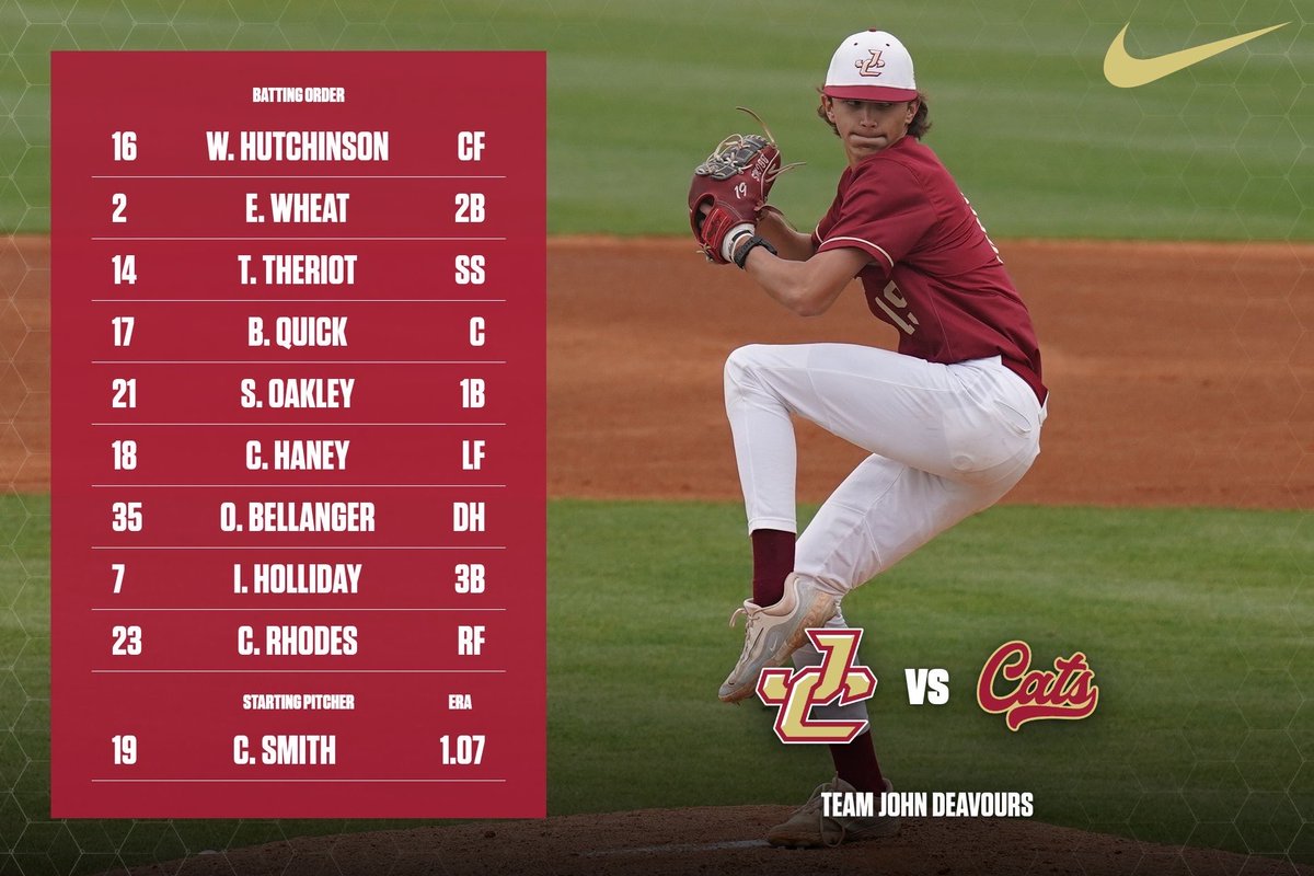 The Visitors. 
Team John Deavours.
Lead by So. RHP Colton Smith!