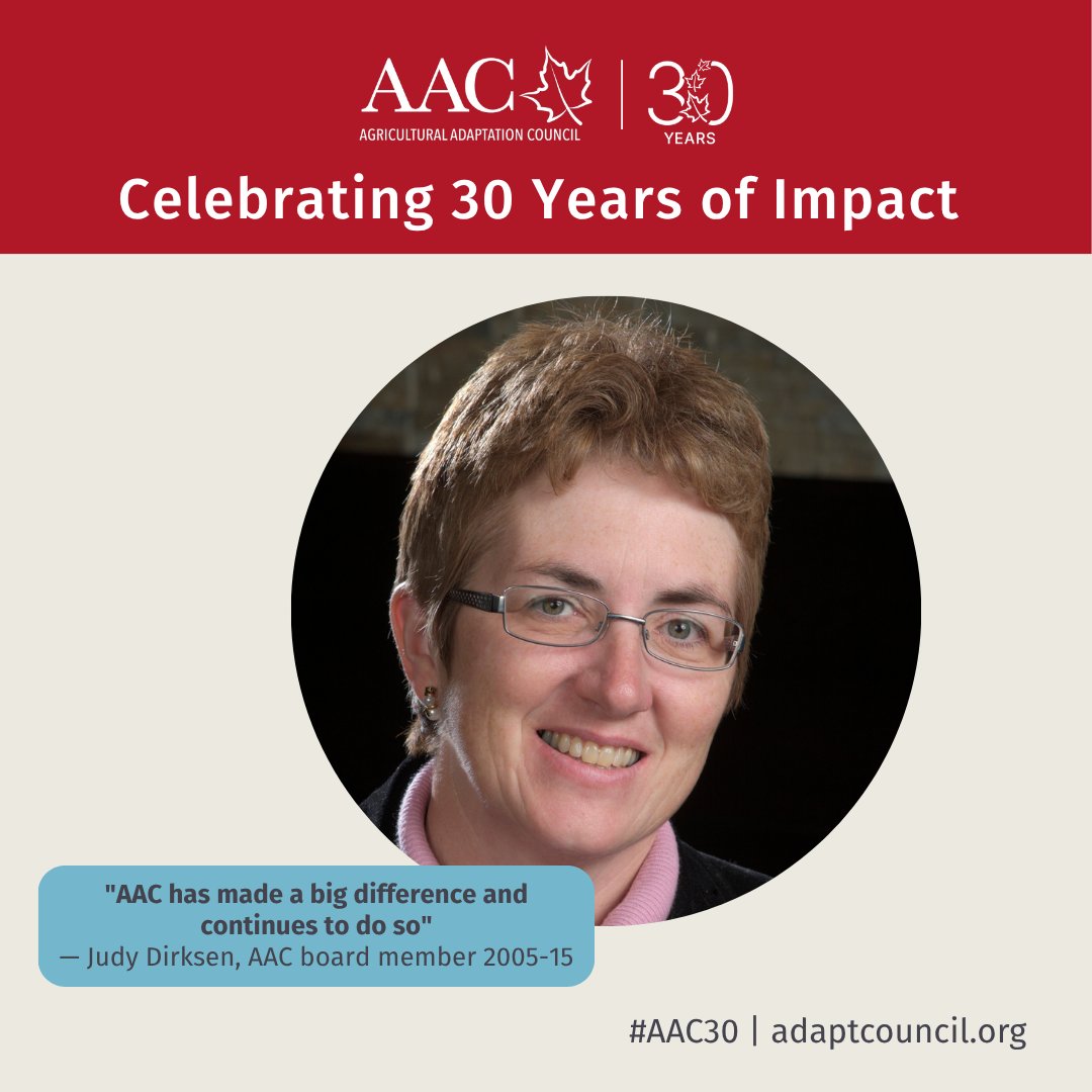 Judy Dirksen joined the AAC Board in 2005 as one of two livestock representatives. During her ten years of service—including terms as Chair, Vice-Chair, and Secretary—her leadership helped drive innovation and strengthen Ontario’s agri-food sector.

“ I learned a lot during my