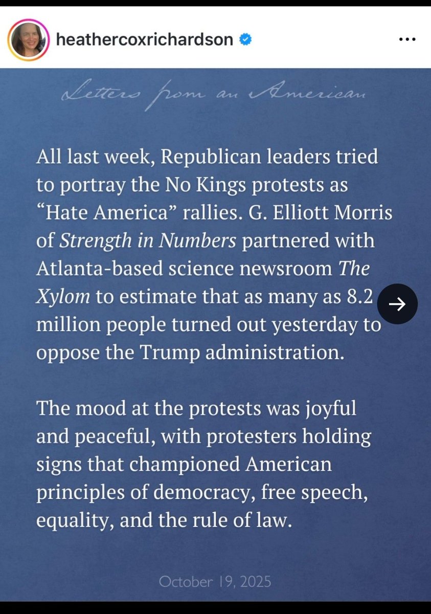 AdrianeZane's tweet image. Estimates for Saturday's #NoKingsProtest now up:

"As many as 8.2 million turned out."