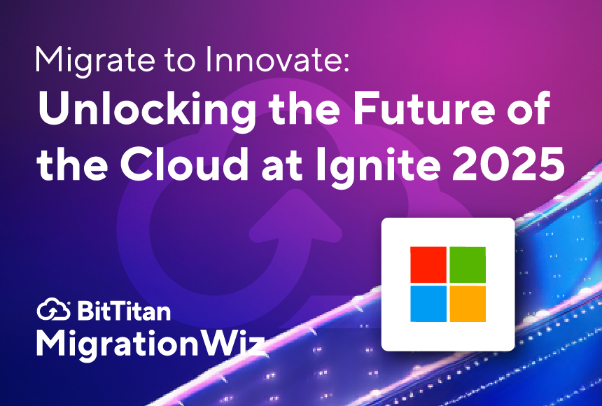 BitTitan's tweet image. 🚀 Heading to #MSIgnite (Nov 17–21)! See how #MigrationWiz is evolving beyond traditional migrations.

📍Visit us at Booth #6250 or connect virtually!

👉 Read the blog: ow.ly/gLEC50XeW1l