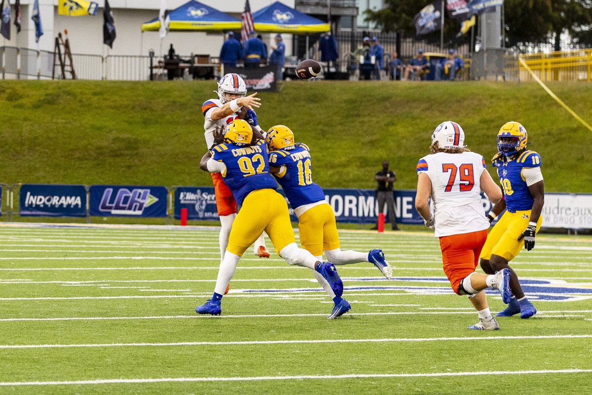 McNeese Football (@mcneesefb) on Twitter photo First shutout since 2017. First home shutout since 2015.🔒
D.W.A dominated from start to finish.
#GeauxPokes | #StampedeSZN First shutout since 2017. First home shutout since 2015.🔒
D.W.A dominated from start to finish.
#GeauxPokes | #StampedeSZN